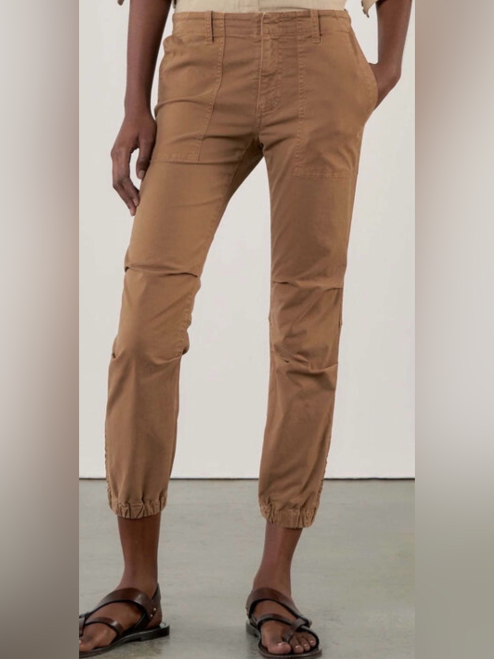 Nili Lotan Tawny Cropped military pants.